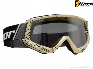 Lunettes de protection enduro/cross Combat Sand (crème/noir) - Thor