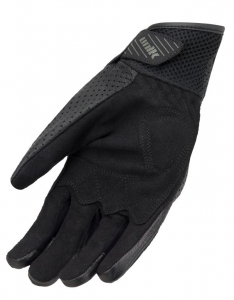 Luvas de motocicleta masculinas em couro Unik Racing modelo C-42 cor: preto