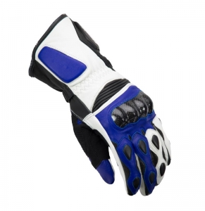 Luvas de motocicleta masculinas Unik Racing modelo R-4 carbono cor: azul - tamanho: XXL (11)