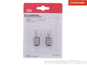 Luz de freno P21/5W BAY15D JMP Naos 12V 21/5W set de blister 2 piezas - JM