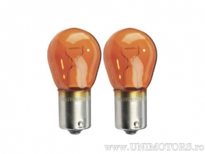 Luz de señal de giro trasera PY21W naranja BAU15S Ultra Life 12V 21W set de blister de 2 piezas - Osram