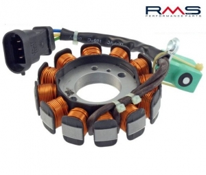 Magnete (statore di accensione) - Aprilia Scarabeo / Vespa LX / Primavera / S / Sprint 4T 4V AC 50cc - RMS