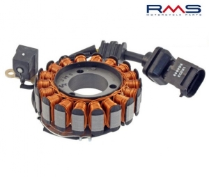 Magneto (ignition stator) - Aprilia Atlantic / Scarabeo / Malaguti Madison / Piaggio Beverly / X9 Evo 4T LC 250cc - RMS