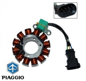 Magneto (ignition stator) - Aprilia Scarabeo / Vespa LX / Primavera / S / Sprint 4T 4V AC 50cc - Piaggio