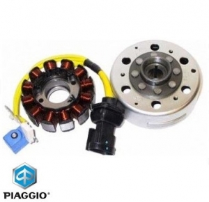 Magneto (ignition stator) complete - Aprilia Scarabeo / Gilera Runner VX-VXR / Piaggio Beverly / Vespa LX 125-200cc - Piaggio