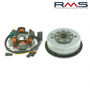 Magnetou (stator aprindere) complet - Aprilia RS4 2T ('11) / Derbi GPR ('09-'10) / GPR Nude ('07) 2T 50cc - RMS