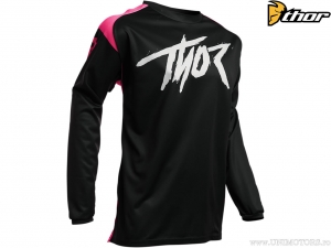 Maillot Enduro/Cross Homme Sector Link (Noir/Rose) - Thor