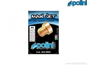 Main jet set Dellorto (Ø 120->138 / 6mm) - 10 pieces - Polini