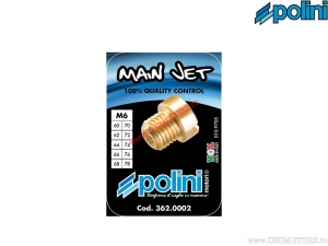 Main jet set Dellorto (Ø 60->78 / 6mm) - 10 pieces - Polini