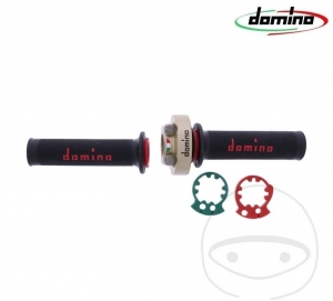 Manillar derecho (control de aceleración) carcasa dorada Domino XM2 - Aprilia RSV4 1000 Factory ('09-'11) - JM