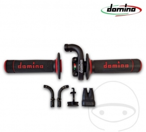 Manubrio destro (controllo acceleratore) corpo nero Domino KRR03 corsa massima 36,0 mm - Honda CRF 250 R ('09-'14) - JM