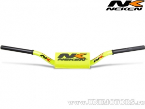 Manubrio enduro / cross 28,6mm Neken Radical (design conico) - giallo fluorescente / Suzuki RMZ - Neken