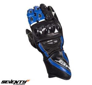 Manusi barbati racing vara Seventy model SD-R2 negru/albastru