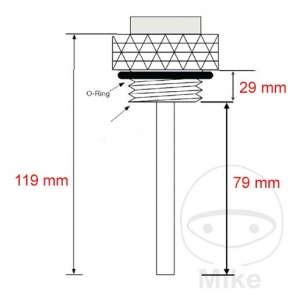 Medidor de temperatura de aceite - Aprilia Pegaso 600 ('90-'92) / BMW F 650 650 ('97-'00) / Yamaha SR 500 G Gussrad ('79-'83) - 