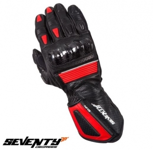 Men's Racing Gloves Summer Seventy Model SD-R4 Black/Red - Size: XXL (11)