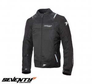 Men's Racing Summer Jacket Seventy model SD-JR52 color: Black - Black, L