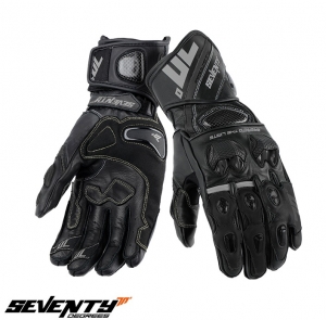 Men's Summer Racing Gloves Seventy Model SD-R12 Black - Black, XXL (11 cm)