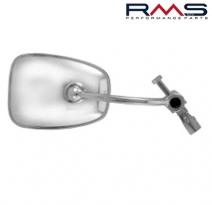 Mirror (rearview mirror) chrome right - left cafe racer motorcycles - screw attachment on handlebar cap - RMS