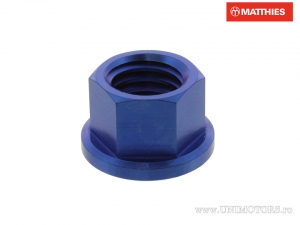 Moer met kraag Pro Bolt M10 x 1,50 mm titanium blauw - JM