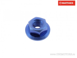 Moer met kraag Pro Bolt M4 x 0,70 mm titanium blauw - JM