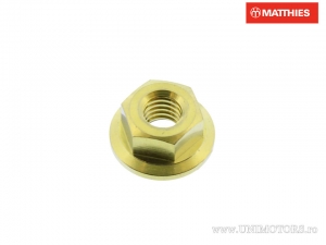 Moer met kraag Pro Bolt M4 x 0,70 mm titanium goud - JM