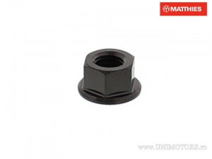 Moer met kraag Pro Bolt M8 x 1.25 mm roestvrij staal A4 zwart - JM