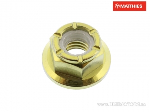 Moer met zelfborging Pro Bolt M6 x 1.00 mm titanium goud - JM