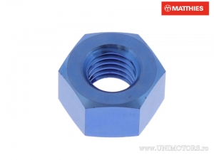 Moer Pro Bolt M12 x 1.50 mm titanium blauw - JM