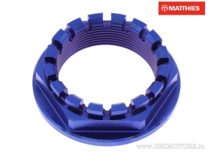 Moer voor as M38 x 1.50 mm titanium blauw - JM