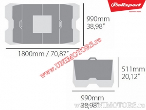 Motokrossz szerviz - 180x99cm (zöld) - Polisport