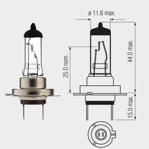 Motopro - Λάμπα Αλογόνου 12V - 55W H7 PX26D