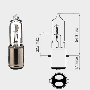 Motopro - Λάμπα Χαλογόνου 6V - 35/35W BA20D