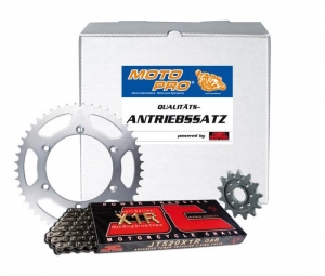 MotoPro - Kit Catena Suzuki GS500E 2-Cilindri \'94-/GS500F \'04-, Pignoni 16/39, Catena JT 520X1R2-110 X-Ring (Composto da 104-4