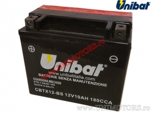 Motorcycle Battery 12V 10AH - 'Maintenance Free' (CBTX12-BS) - Unibat