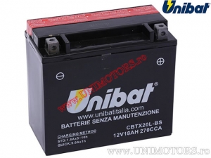 Motorcycle Battery 12V 18AH - 'Maintenance Free' (CBTX20L-BS) - Unibat