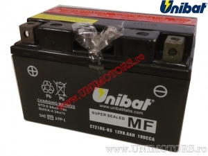 Motorcycle Battery 12V 8.6AH - 'Maintenance Free' (CTZ10S-BS) - Unibat