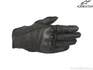 Motorcycle Gloves Street Mustang v2 Leather (black) - Alpinestars