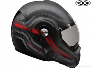 Motorcycle Helmet Roof Desmo Streamline Matt Black-Red (black-red matte)