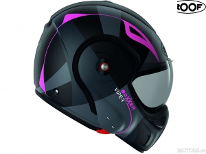 Motorcycle Helmet Roof New Boxxer Viper Matt Black-Pink (black-pink matte) - Roof