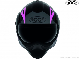 Motorcycle Helmet Roof New Boxxer Viper Matt Black-Pink (black-pink matte) - Roof