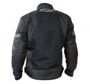 Motorcycle Jacket for Men Touring Unik Racing model VZ-06 color: Black - Black, M