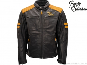 Motorcycle Jacket Rusty Stitches Jari Black-Gold (black-gold) - Rusty Stitches