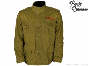 Motorcycle Jacket Rusty Stitches Micky Green (green) - Rusty Stitches