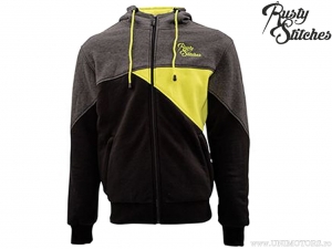 Motorcycle Jacket with Hood Rusty Stitches George Black-Yellow (black-yellow) - Rusty Stitches