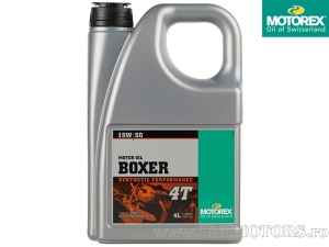 Motorex Boxer 4T Oil - full synthetic 15W50 4L