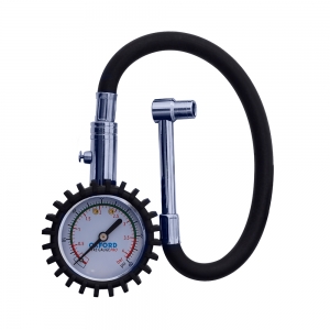 Motorfietsbandenspanningsmeter, met wijzerplaat - Pro (0-60 psi) - Oxford