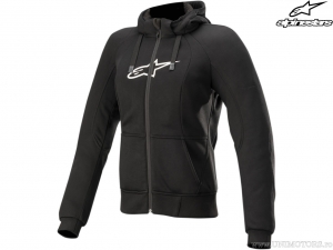 Motorhoodie met capuchon Stella Chrome Sport (zwart) - Alpinestars