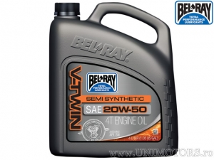 Motorolaj - Bel-Ray V-Twin Semi-Synthetic 4T 20W50 4L - Bel-Ray