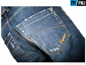 Motoros farmer / elegáns PMJ Jeans Leg14 Legend Caferacer Denim (sötétkék) - PM Jeans