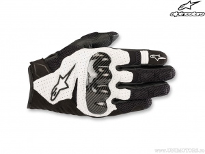 Motoros kesztyűk SMX-1 Air v2 (fekete/fehér) - Alpinestars